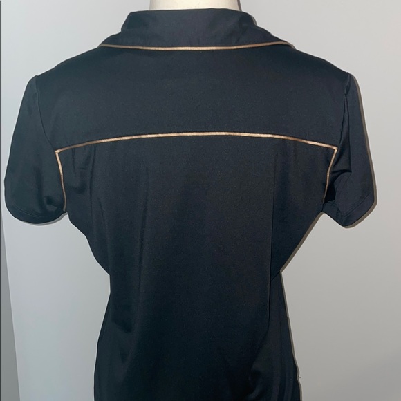 EP Pro Gold and Black Fitted Polo Shirt - Picture 6 of 7